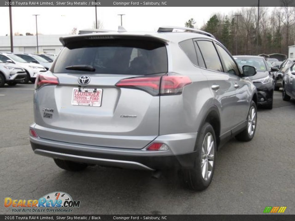 2018 Toyota RAV4 Limited Silver Sky Metallic / Black Photo #22