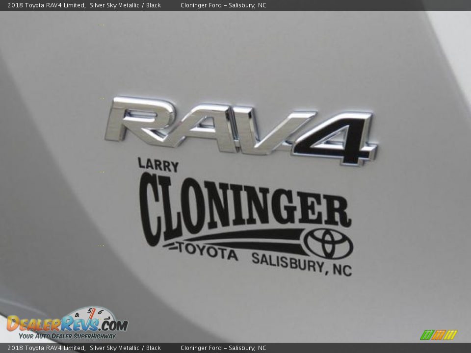 2018 Toyota RAV4 Limited Silver Sky Metallic / Black Photo #26