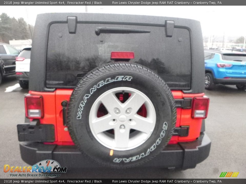 2018 Jeep Wrangler Unlimited Sport 4x4 Firecracker Red / Black Photo #4