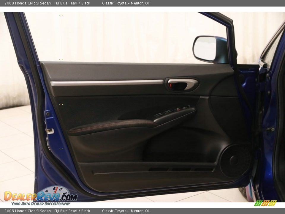 2008 Honda Civic Si Sedan Fiji Blue Pearl / Black Photo #4