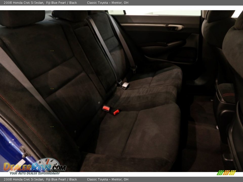 2008 Honda Civic Si Sedan Fiji Blue Pearl / Black Photo #14