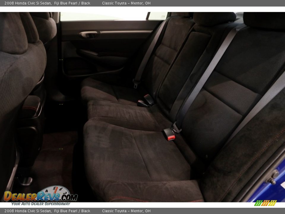 2008 Honda Civic Si Sedan Fiji Blue Pearl / Black Photo #15