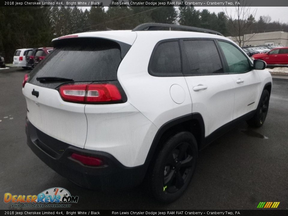 2018 Jeep Cherokee Limited 4x4 Bright White / Black Photo #5