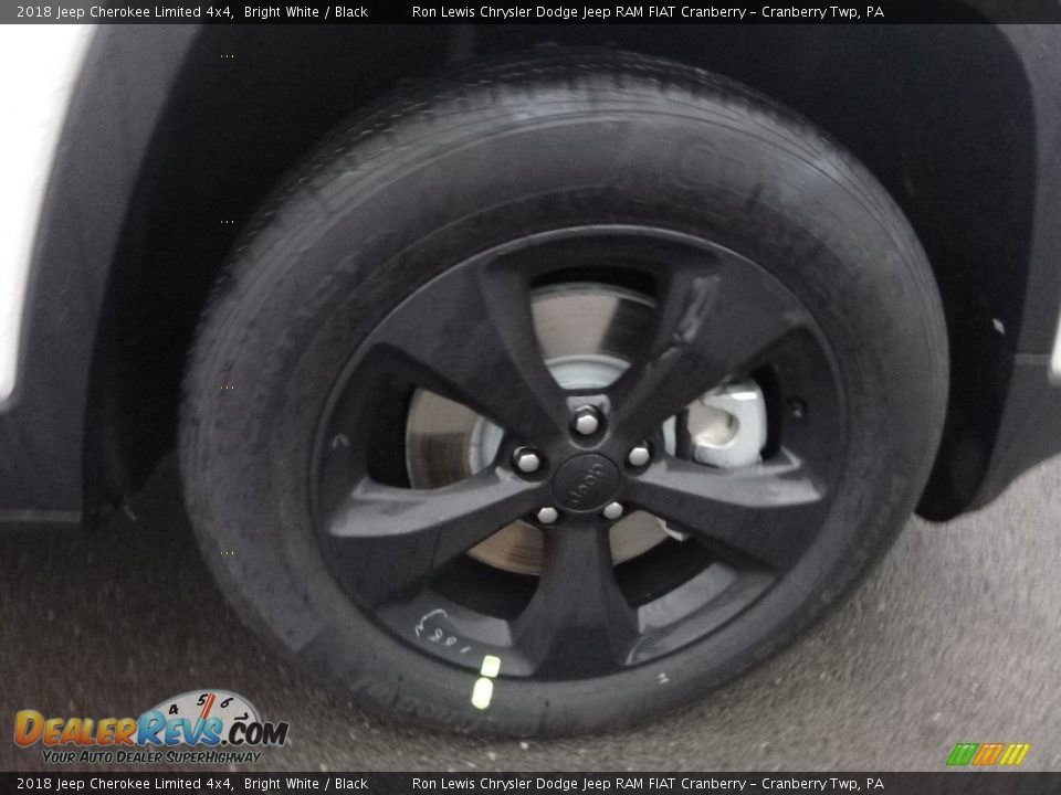 2018 Jeep Cherokee Limited 4x4 Bright White / Black Photo #9