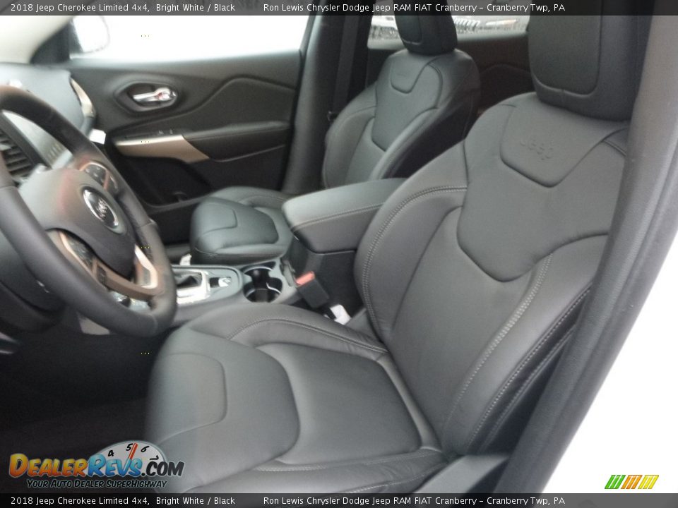2018 Jeep Cherokee Limited 4x4 Bright White / Black Photo #16