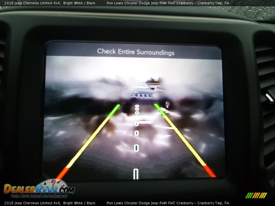 2018 Jeep Cherokee Limited 4x4 Bright White / Black Photo #18