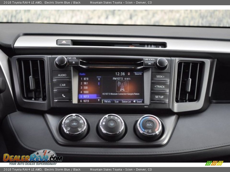 2018 Toyota RAV4 LE AWD Electric Storm Blue / Black Photo #6