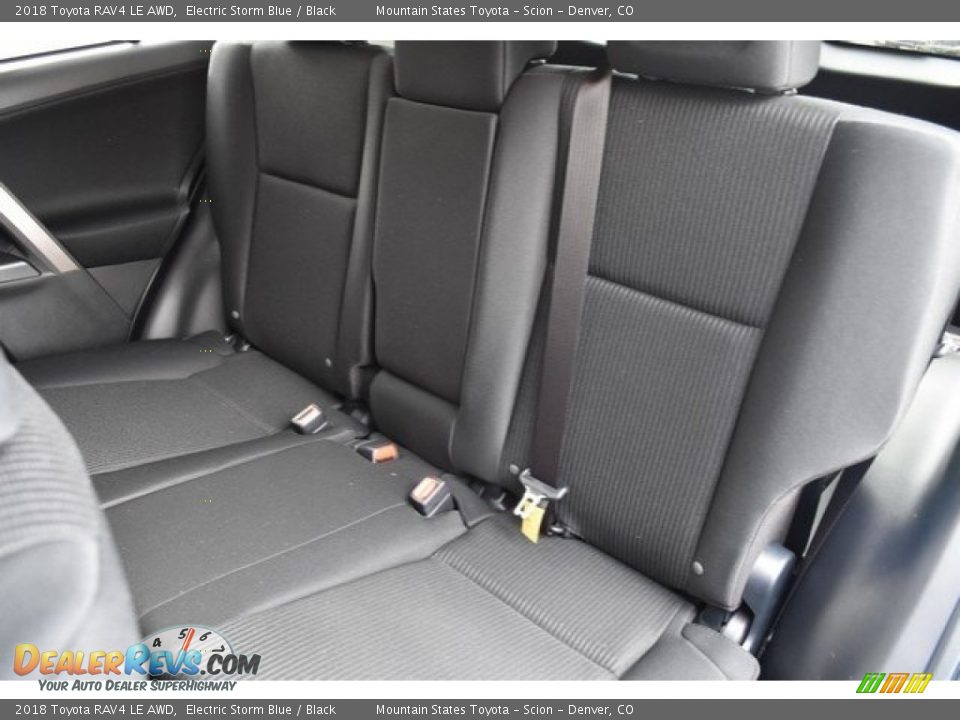 2018 Toyota RAV4 LE AWD Electric Storm Blue / Black Photo #7