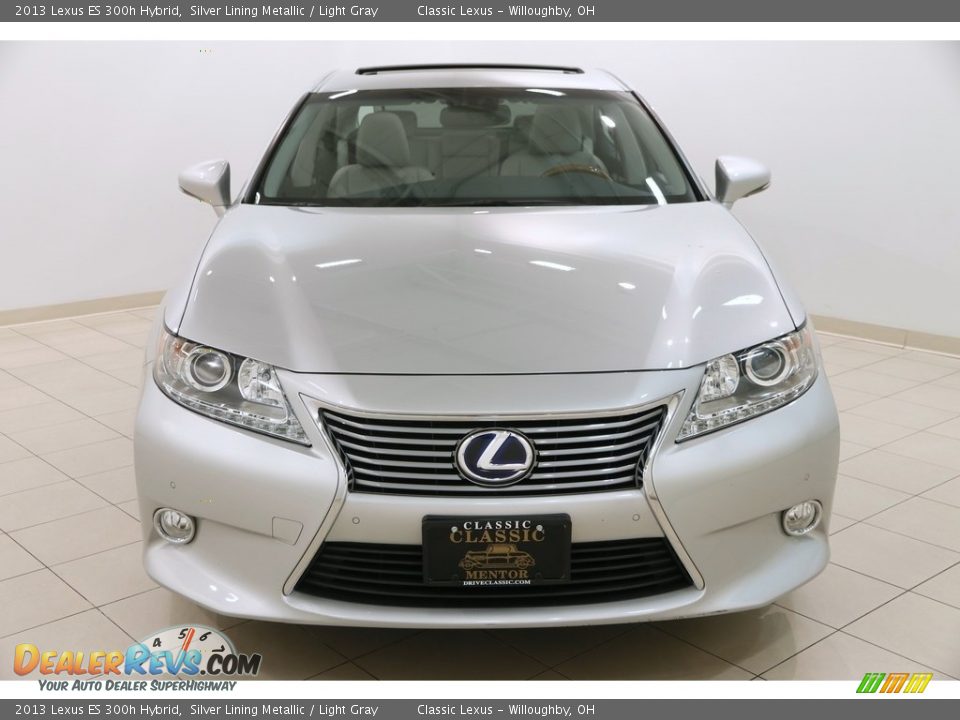 2013 Lexus ES 300h Hybrid Silver Lining Metallic / Light Gray Photo #2