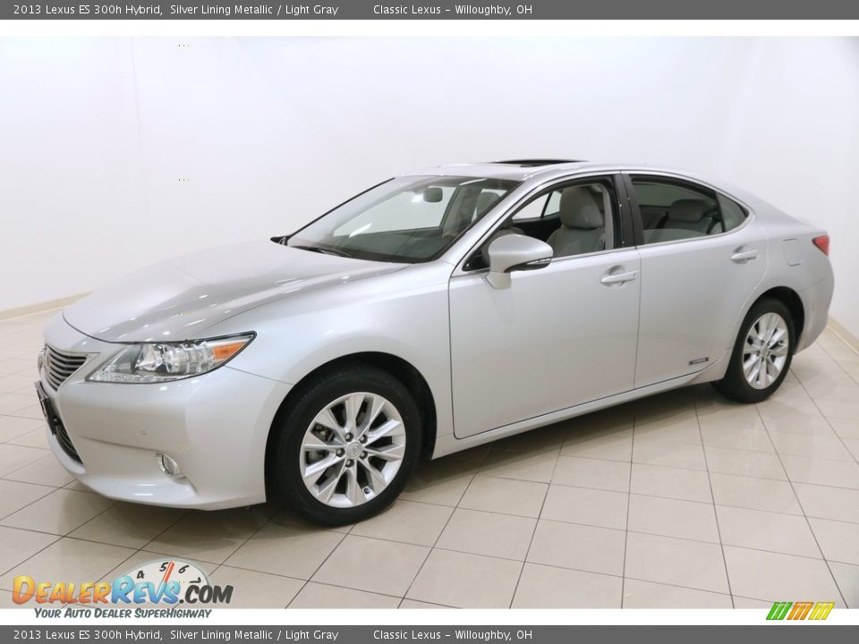 2013 Lexus ES 300h Hybrid Silver Lining Metallic / Light Gray Photo #3