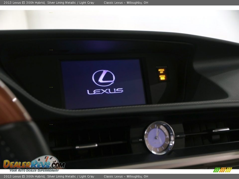 2013 Lexus ES 300h Hybrid Silver Lining Metallic / Light Gray Photo #10