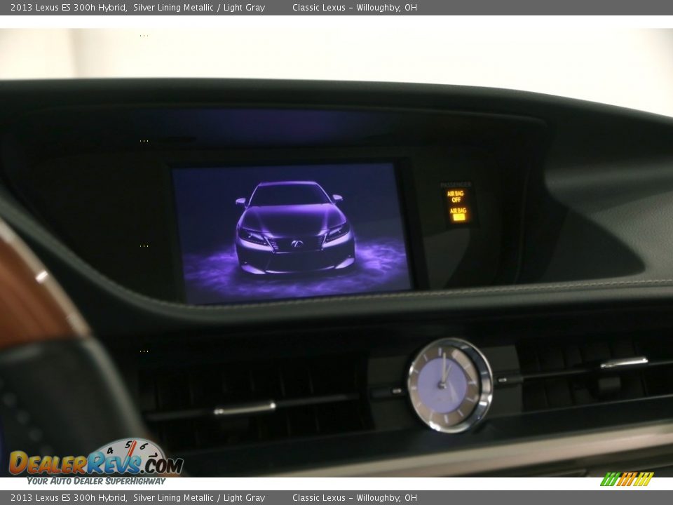 2013 Lexus ES 300h Hybrid Silver Lining Metallic / Light Gray Photo #11