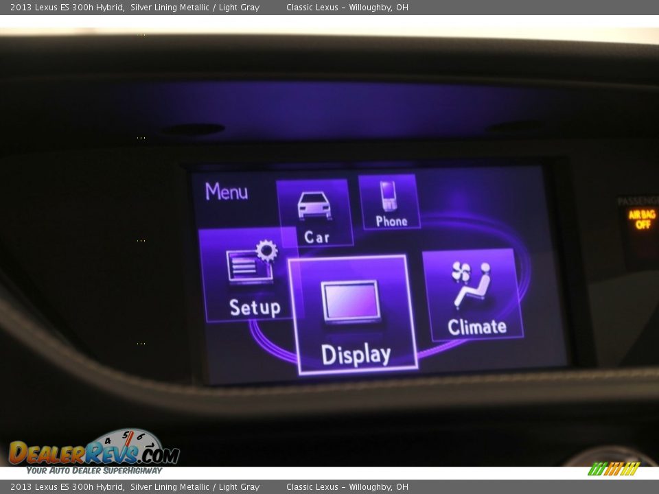 2013 Lexus ES 300h Hybrid Silver Lining Metallic / Light Gray Photo #12