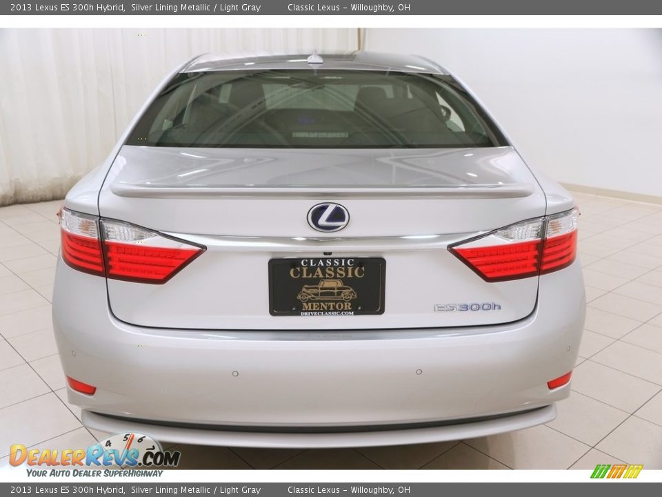 2013 Lexus ES 300h Hybrid Silver Lining Metallic / Light Gray Photo #26