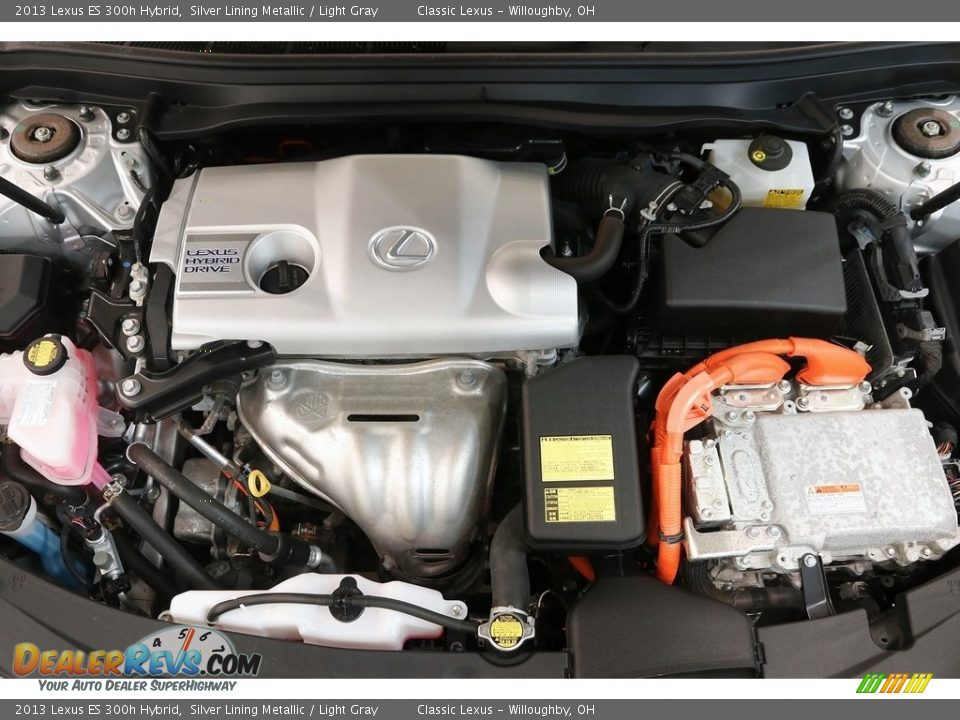 2013 Lexus ES 300h Hybrid Silver Lining Metallic / Light Gray Photo #27