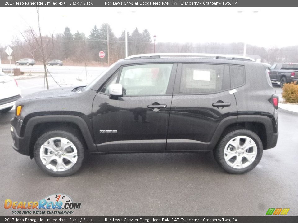 2017 Jeep Renegade Limited 4x4 Black / Black Photo #2
