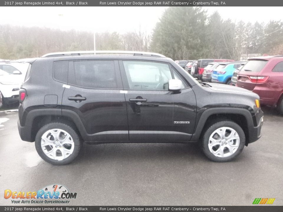 2017 Jeep Renegade Limited 4x4 Black / Black Photo #6