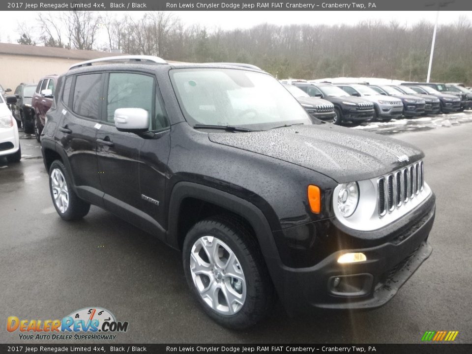 2017 Jeep Renegade Limited 4x4 Black / Black Photo #7