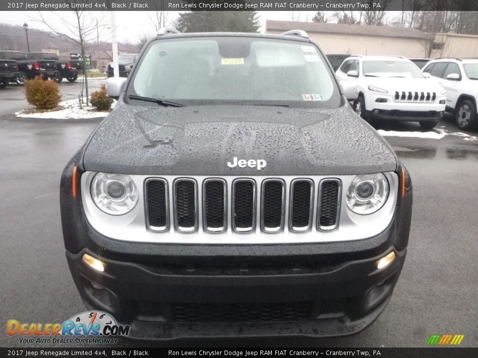 2017 Jeep Renegade Limited 4x4 Black / Black Photo #8
