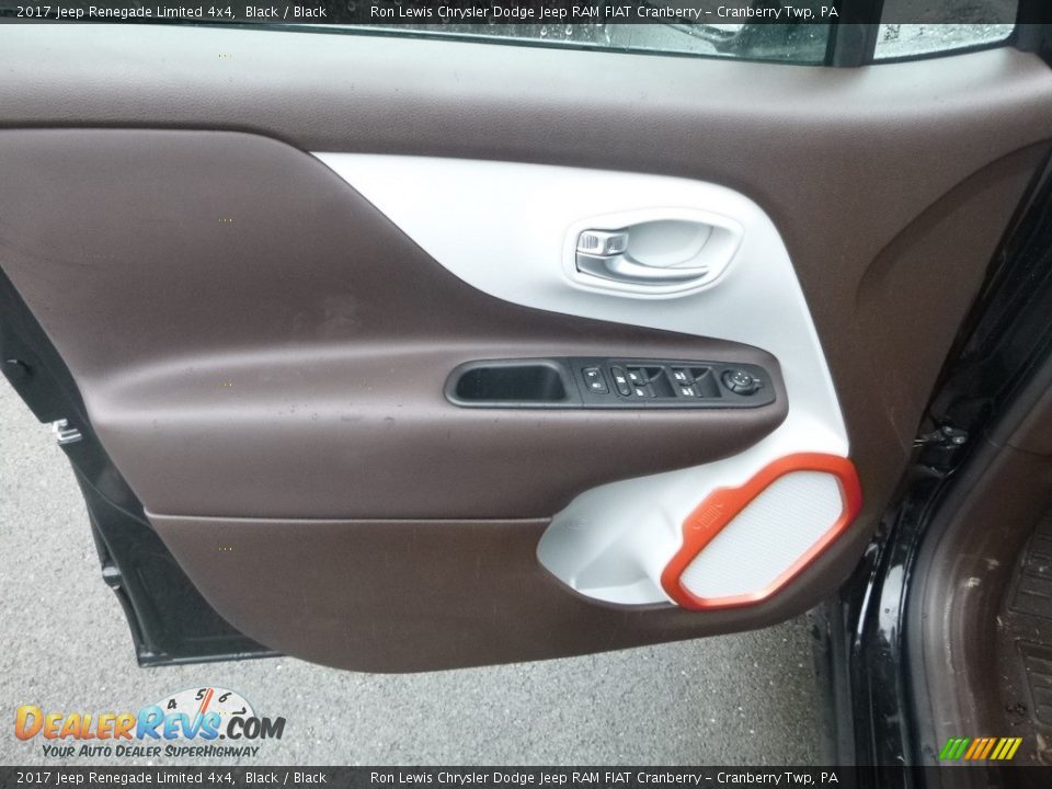 2017 Jeep Renegade Limited 4x4 Black / Black Photo #14