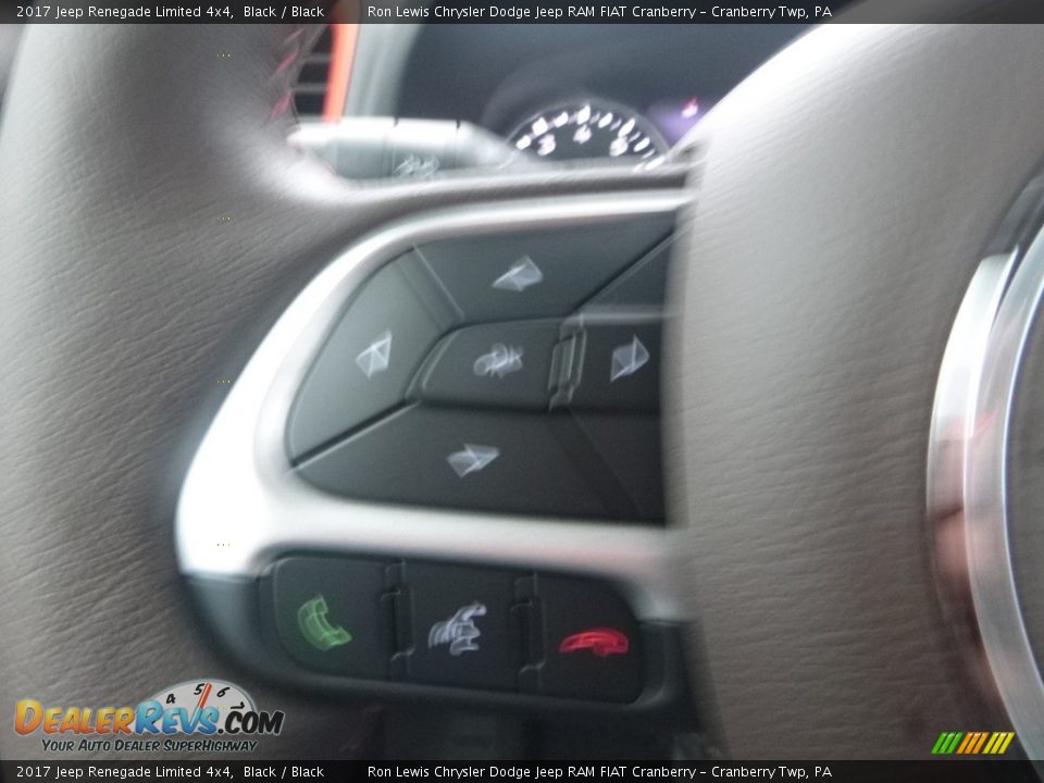 2017 Jeep Renegade Limited 4x4 Black / Black Photo #22