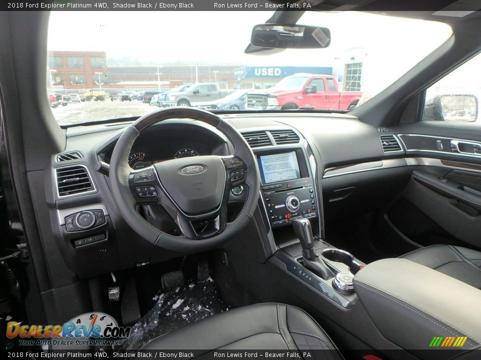 Ebony Black Interior - 2018 Ford Explorer Platinum 4WD Photo #13