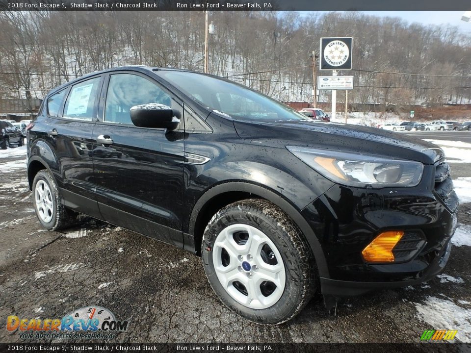 2018 Ford Escape S Shadow Black / Charcoal Black Photo #10