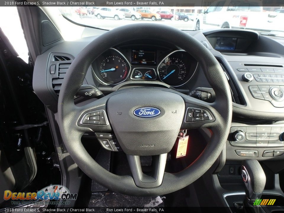 2018 Ford Escape S Shadow Black / Charcoal Black Photo #16