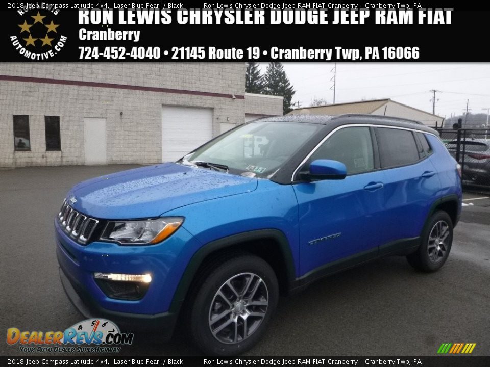 2018 Jeep Compass Latitude 4x4 Laser Blue Pearl / Black Photo #1