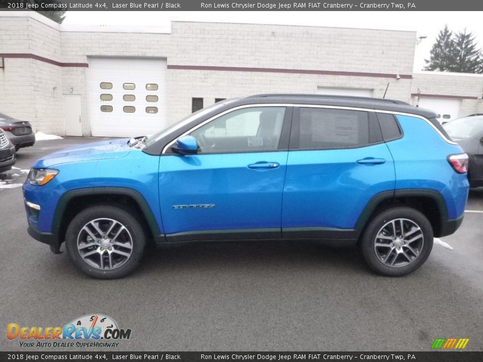 2018 Jeep Compass Latitude 4x4 Laser Blue Pearl / Black Photo #2