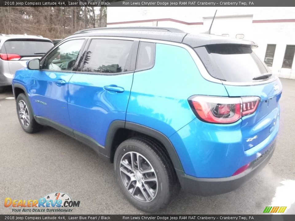 2018 Jeep Compass Latitude 4x4 Laser Blue Pearl / Black Photo #3