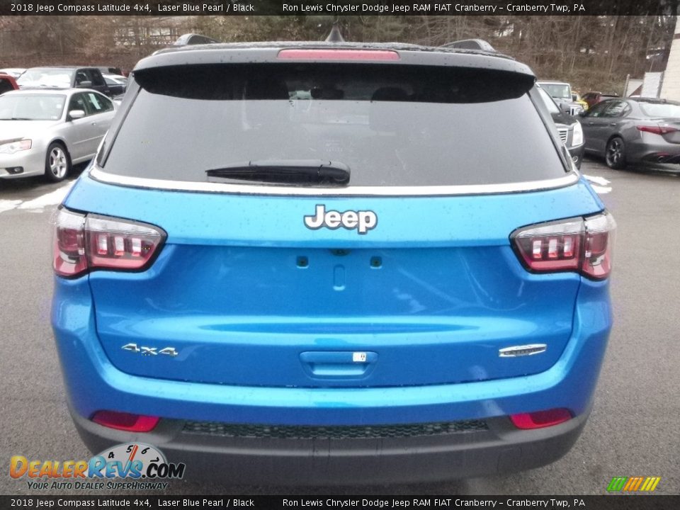 2018 Jeep Compass Latitude 4x4 Laser Blue Pearl / Black Photo #4