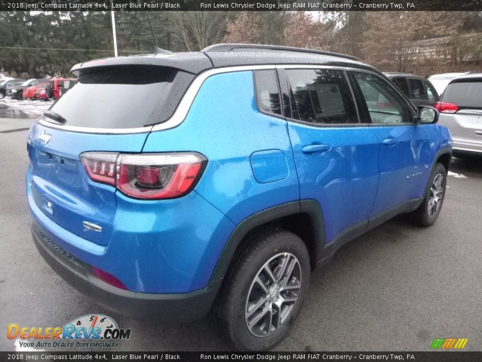 2018 Jeep Compass Latitude 4x4 Laser Blue Pearl / Black Photo #5