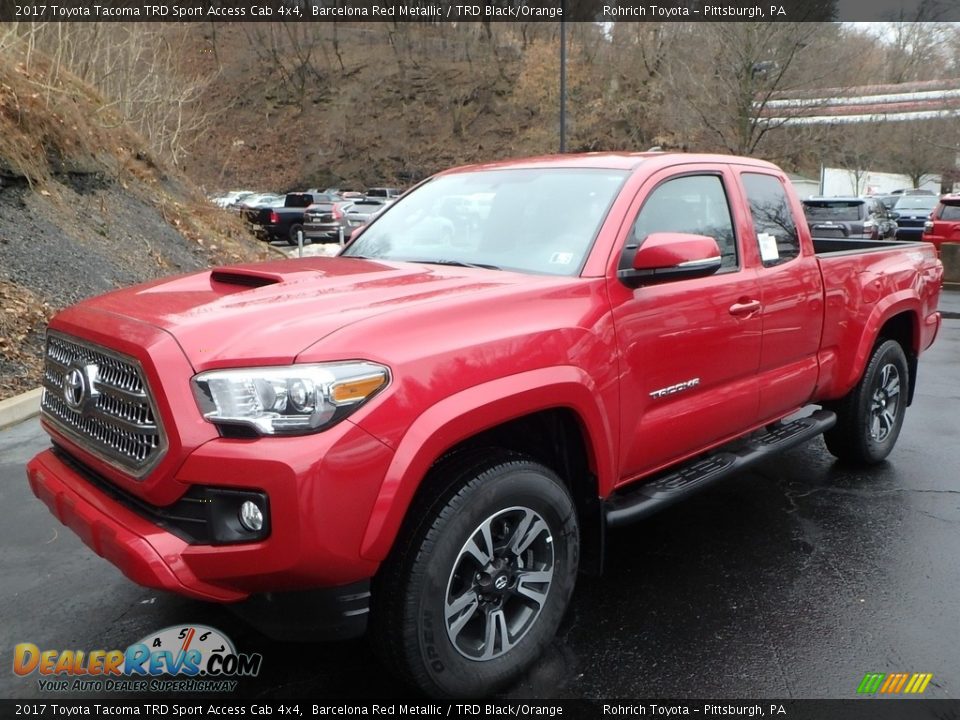2017 Toyota Tacoma TRD Sport Access Cab 4x4 Barcelona Red Metallic / TRD Black/Orange Photo #4