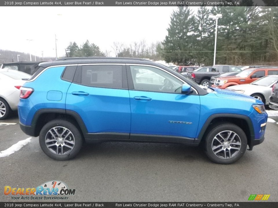 2018 Jeep Compass Latitude 4x4 Laser Blue Pearl / Black Photo #6