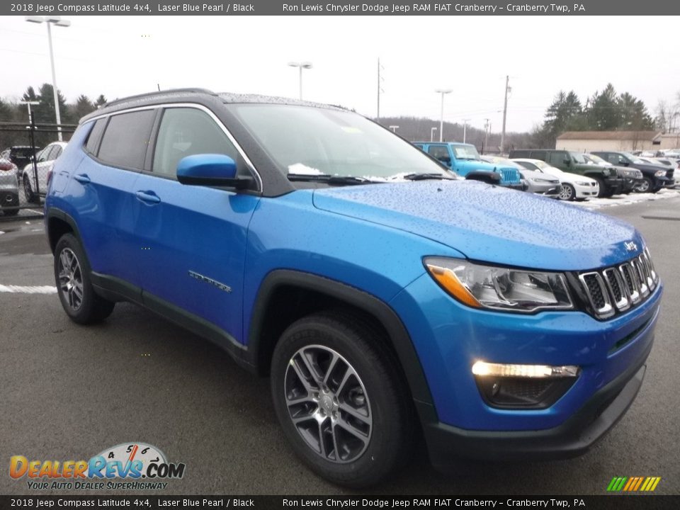 2018 Jeep Compass Latitude 4x4 Laser Blue Pearl / Black Photo #7