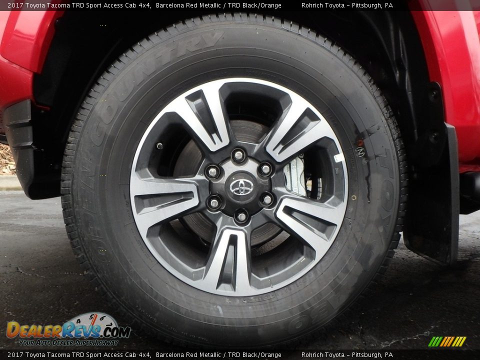 2017 Toyota Tacoma TRD Sport Access Cab 4x4 Barcelona Red Metallic / TRD Black/Orange Photo #5