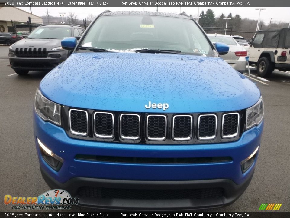 2018 Jeep Compass Latitude 4x4 Laser Blue Pearl / Black Photo #8