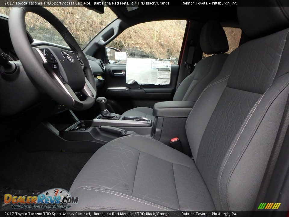 2017 Toyota Tacoma TRD Sport Access Cab 4x4 Barcelona Red Metallic / TRD Black/Orange Photo #6
