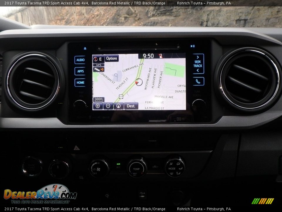 2017 Toyota Tacoma TRD Sport Access Cab 4x4 Barcelona Red Metallic / TRD Black/Orange Photo #11