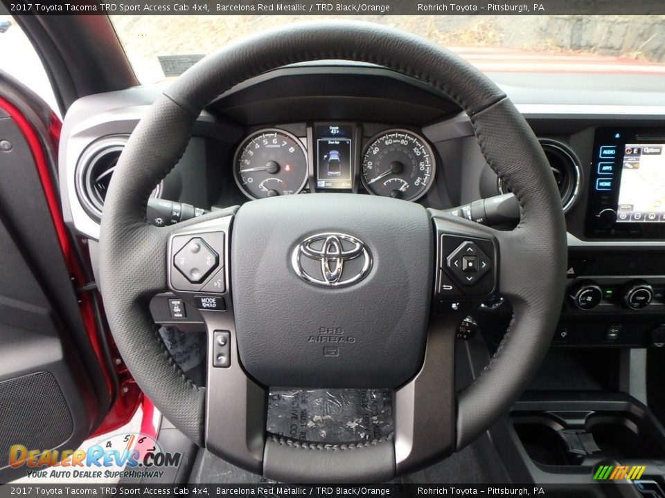 2017 Toyota Tacoma TRD Sport Access Cab 4x4 Barcelona Red Metallic / TRD Black/Orange Photo #14
