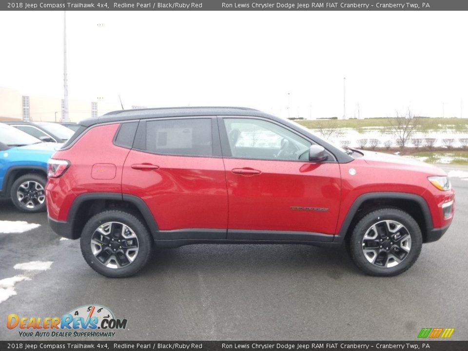 2018 Jeep Compass Trailhawk 4x4 Redline Pearl / Black/Ruby Red Photo #6
