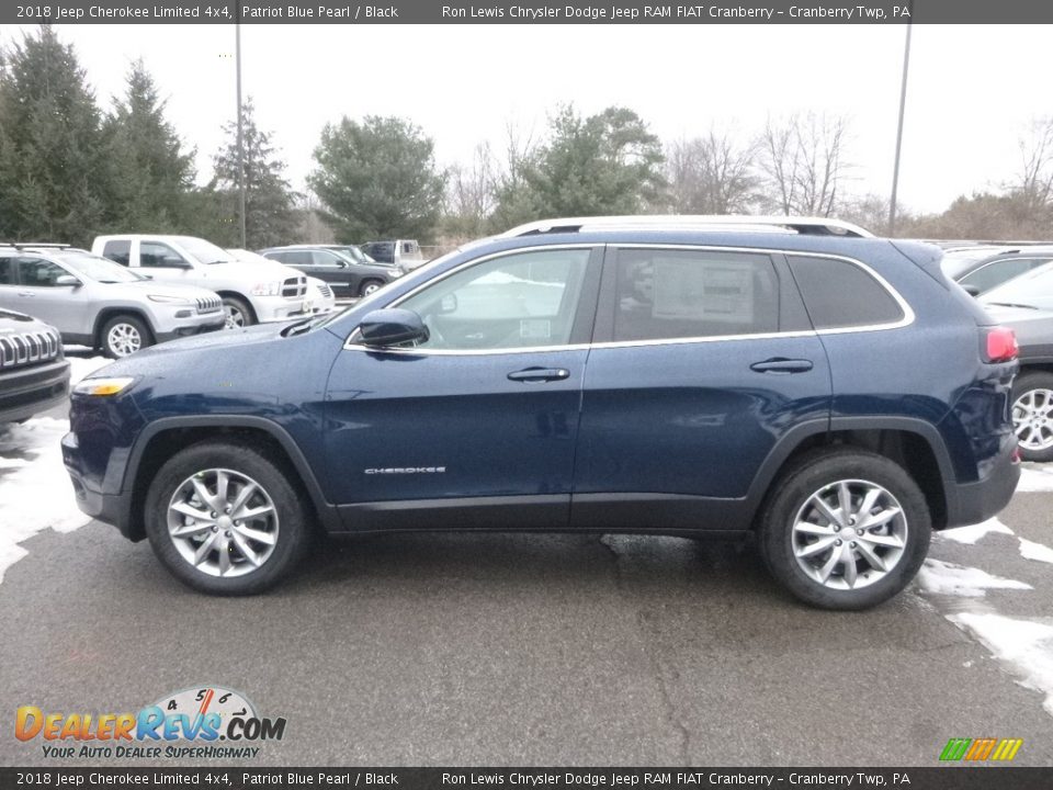 2018 Jeep Cherokee Limited 4x4 Patriot Blue Pearl / Black Photo #2