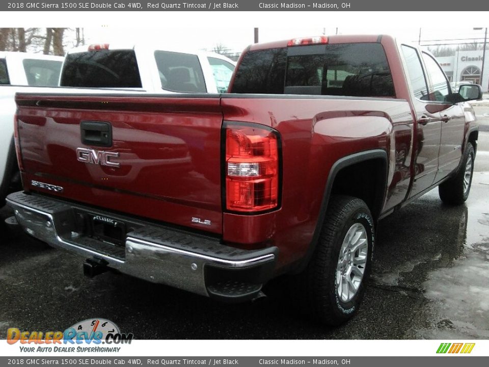 2018 GMC Sierra 1500 SLE Double Cab 4WD Red Quartz Tintcoat / Jet Black Photo #2