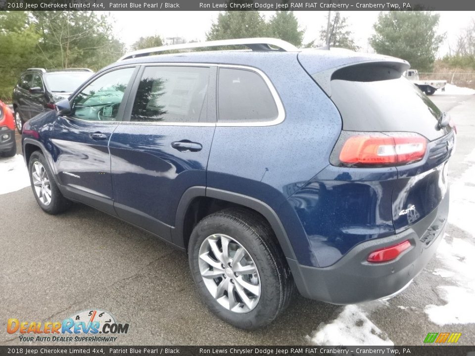 2018 Jeep Cherokee Limited 4x4 Patriot Blue Pearl / Black Photo #3