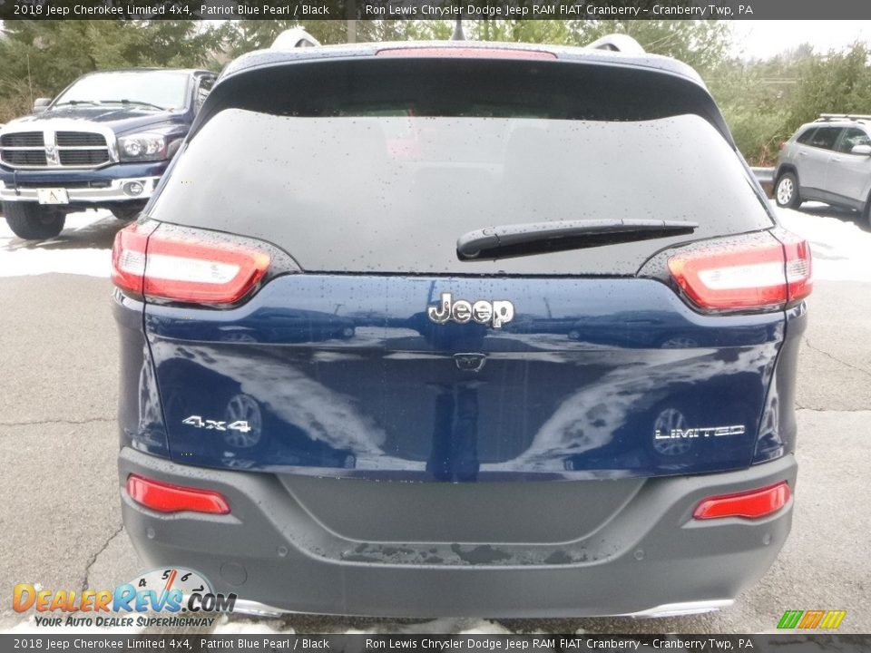 2018 Jeep Cherokee Limited 4x4 Patriot Blue Pearl / Black Photo #4