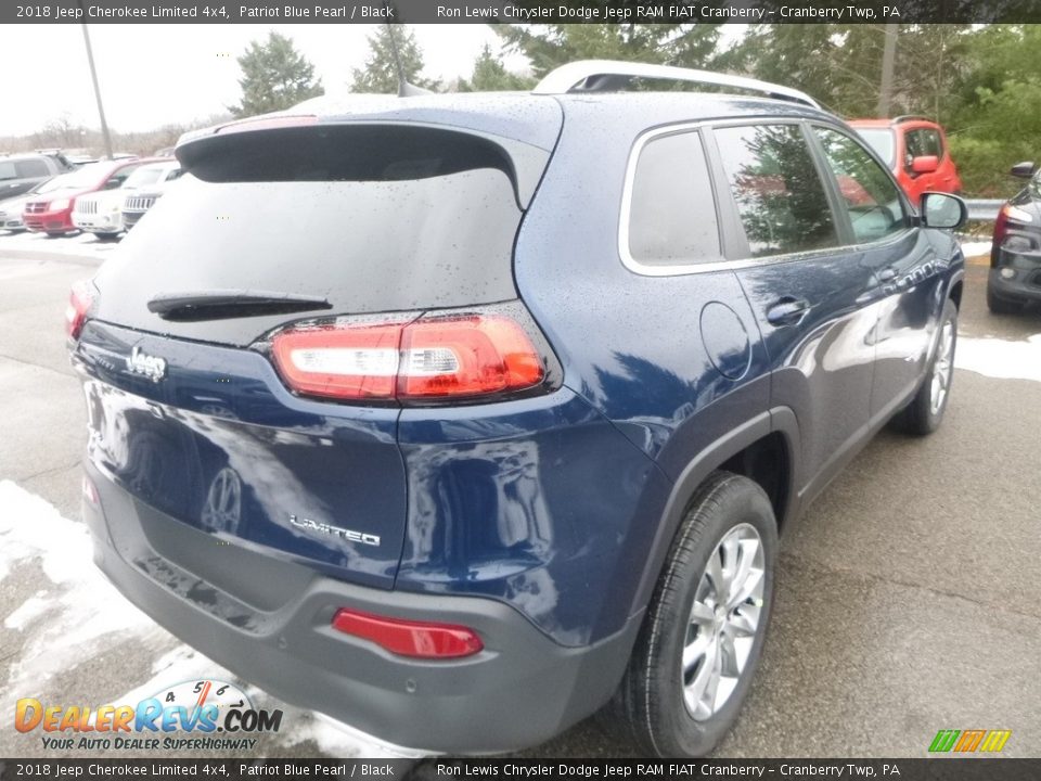 2018 Jeep Cherokee Limited 4x4 Patriot Blue Pearl / Black Photo #5