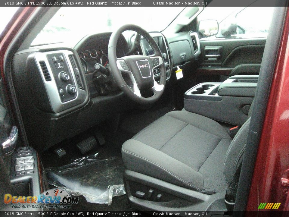 2018 GMC Sierra 1500 SLE Double Cab 4WD Red Quartz Tintcoat / Jet Black Photo #4