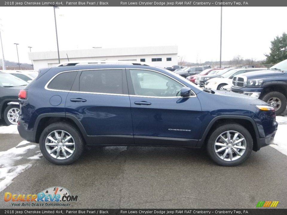 2018 Jeep Cherokee Limited 4x4 Patriot Blue Pearl / Black Photo #6