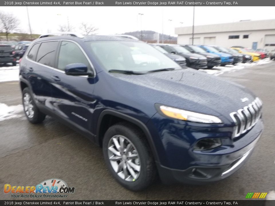 2018 Jeep Cherokee Limited 4x4 Patriot Blue Pearl / Black Photo #7